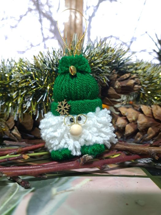 Коледно гномче ръчна изработка