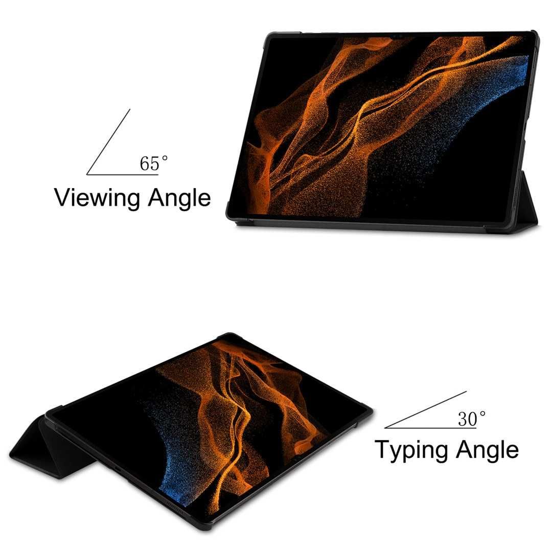 Калъф 3fold за Samsung Galaxy Tab S8 S9 S10 Ultra Ултра кейс кожен
