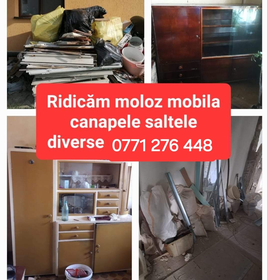 Debarasam apartamente mobila veche,moloz
