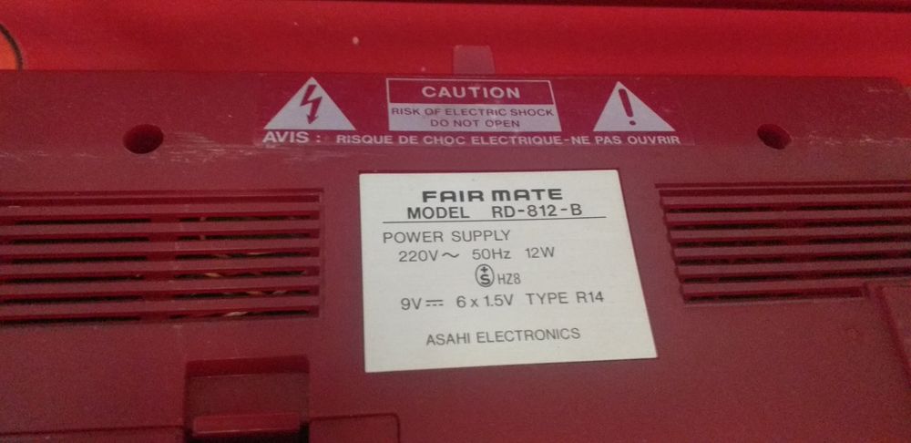 Radiocasetofon vintage Asahi