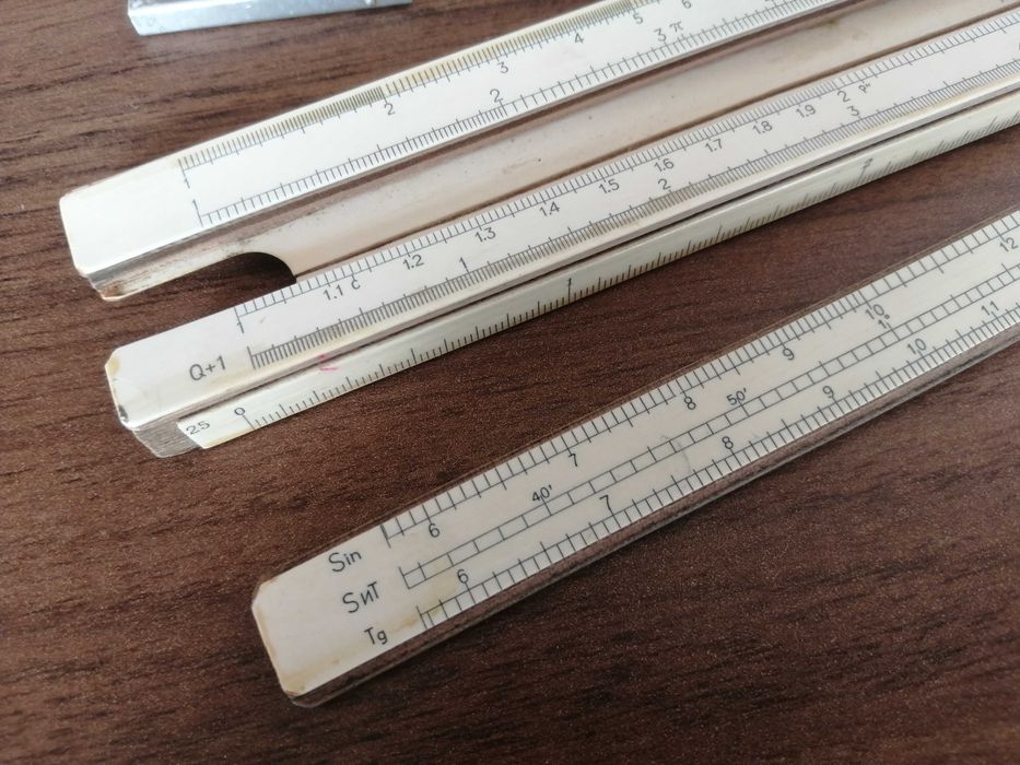 Rigla de calcul veche vintage 1963, Mecthon, URSS rigla ruseasca