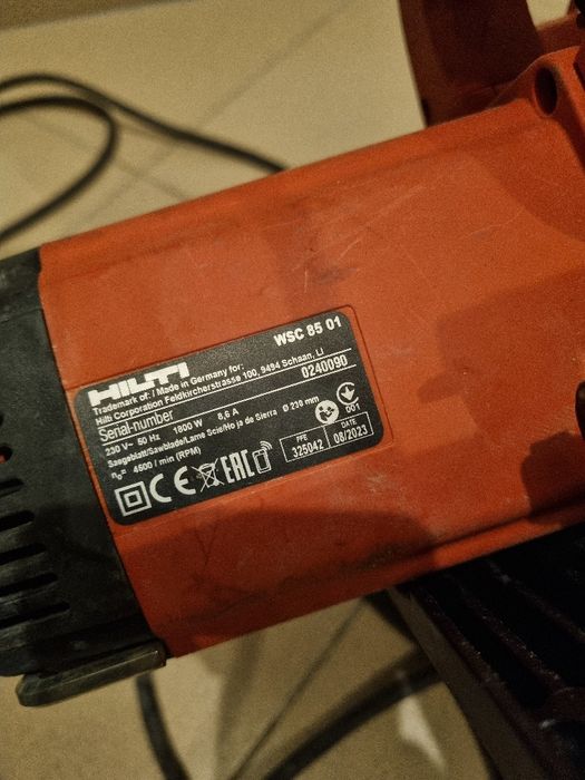 Fierăstrău circular  hilti wsc 85
