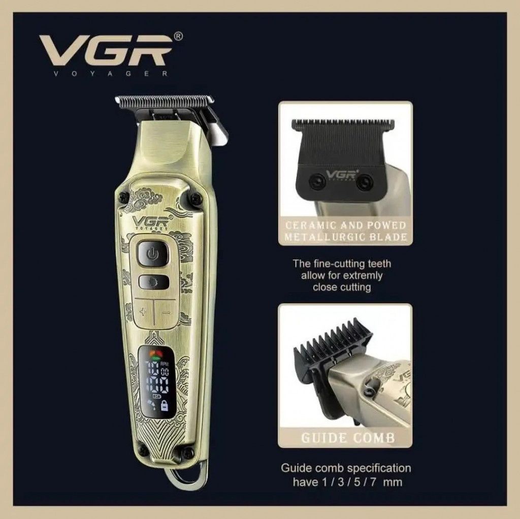 Комплект 3 в 1 VGR V-642 Машинка за подстригване, тример и самобръснач
