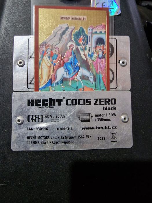 Scuter Electric HECHT Cocis Zero Black 1500 W
