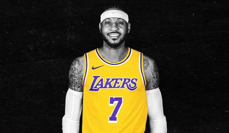 Maieu nba original Lakers Carmelo Anthony