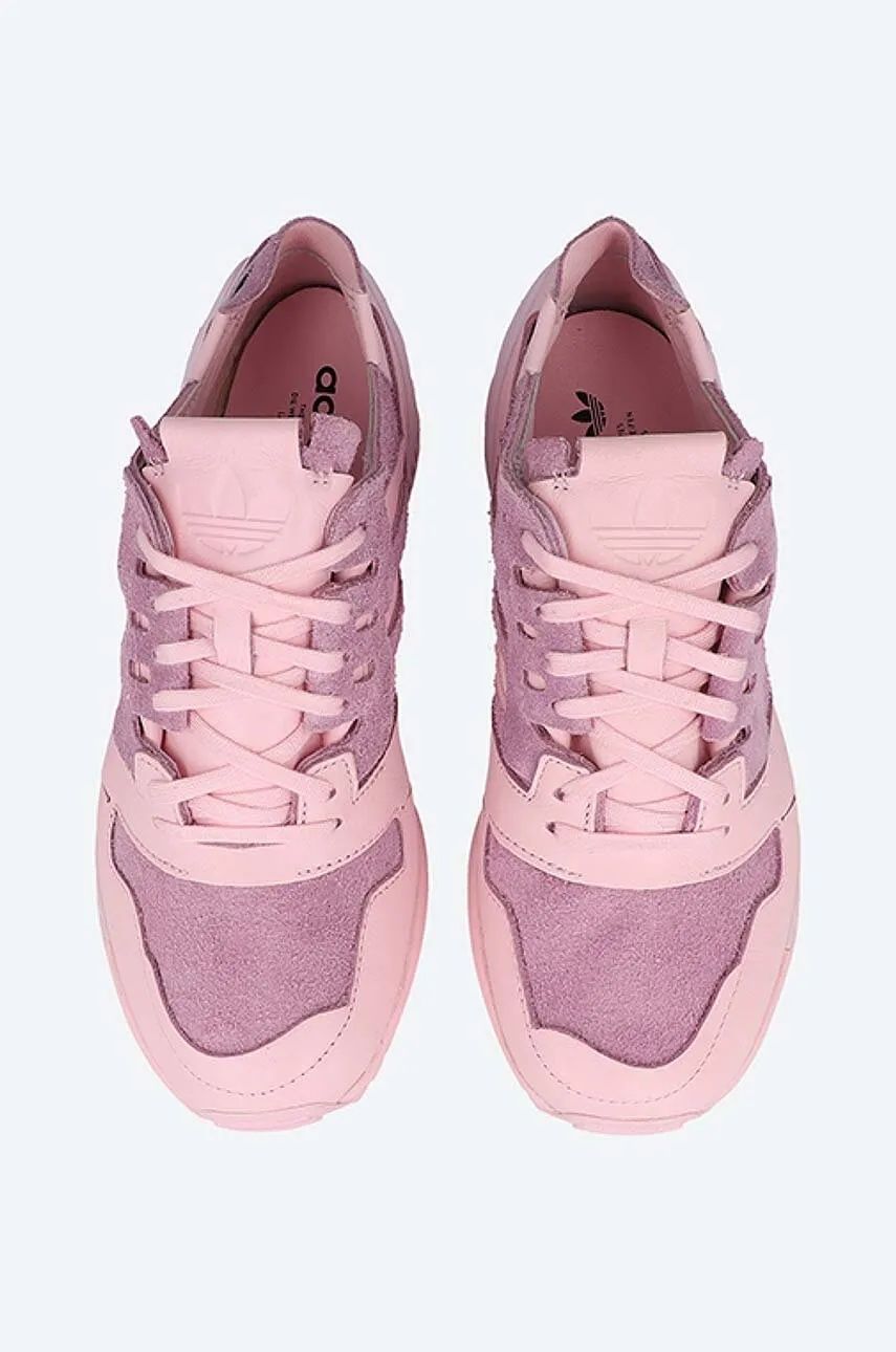 Кожени маратонки Adidas Originals ZX 8000 Minimalist Icons
в розово