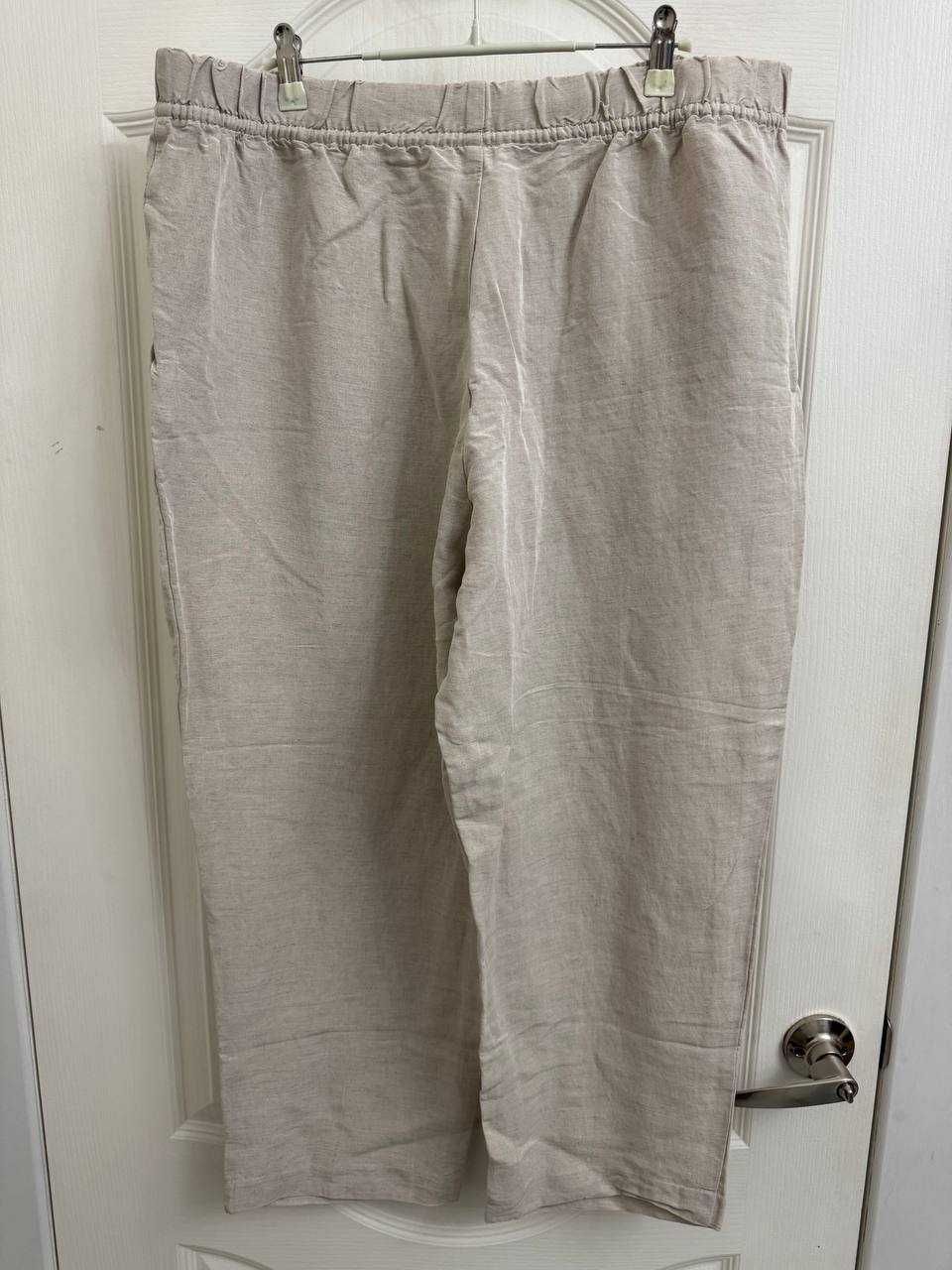 Новые джоггеры /брюки лен/хлопок H&M, размер XL (56/58) и XXL (58/62)