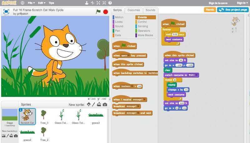 Онлайн-курс программирования Scratch для детей 7-11 лет