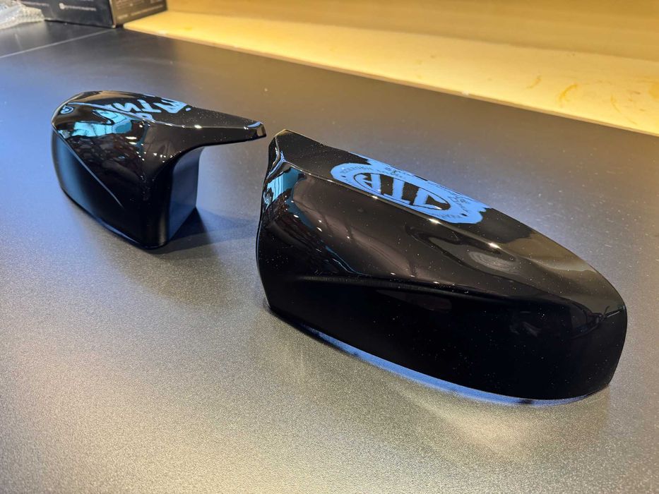 Capace Oglinzi Tip Batman - BMW E70 E71 X5 X6 Negru Lucios