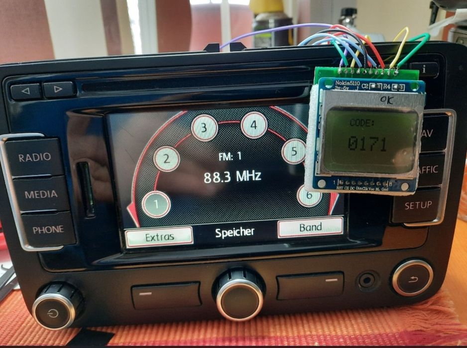 Rns510 rcd 310 Radio-MP3 code pin safe