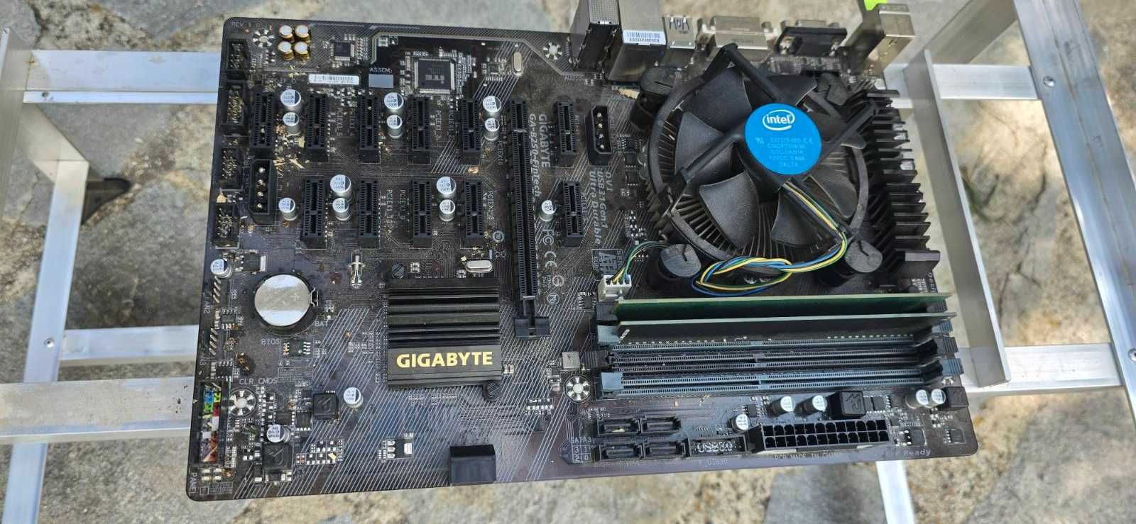 Mining висококачествена алуминиева рамка с дъно, процесор i3 и 8GB RAM