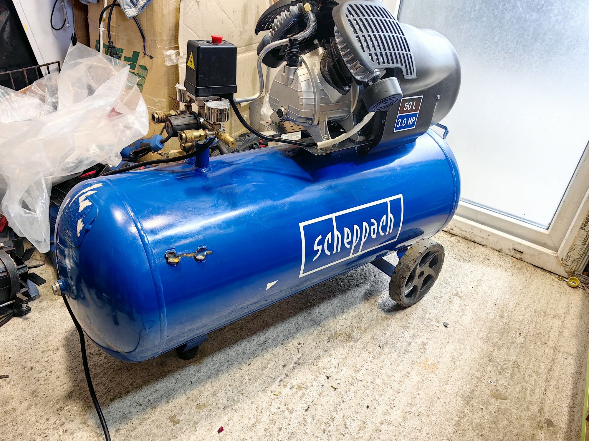 Компресор HC120DC / Scheppach  / 2200W, 100 л