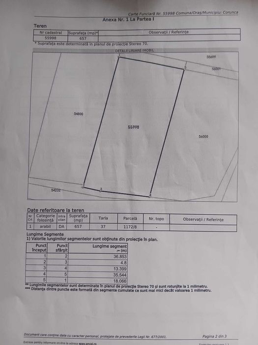 Terenuri  intravilane în Corunca