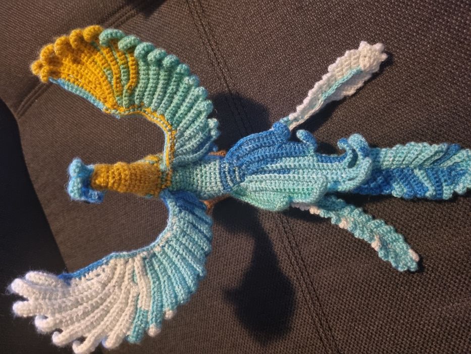 Pasăre Phoenix croșetă