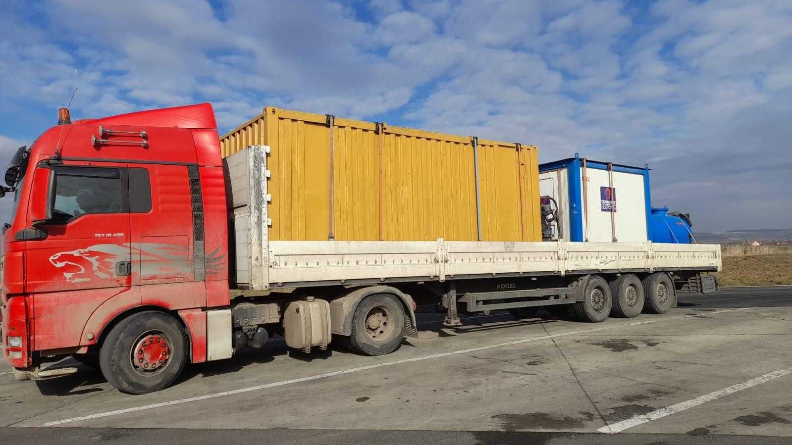 Transport Containere, prefabricate beton, utilaje ,piese metalice