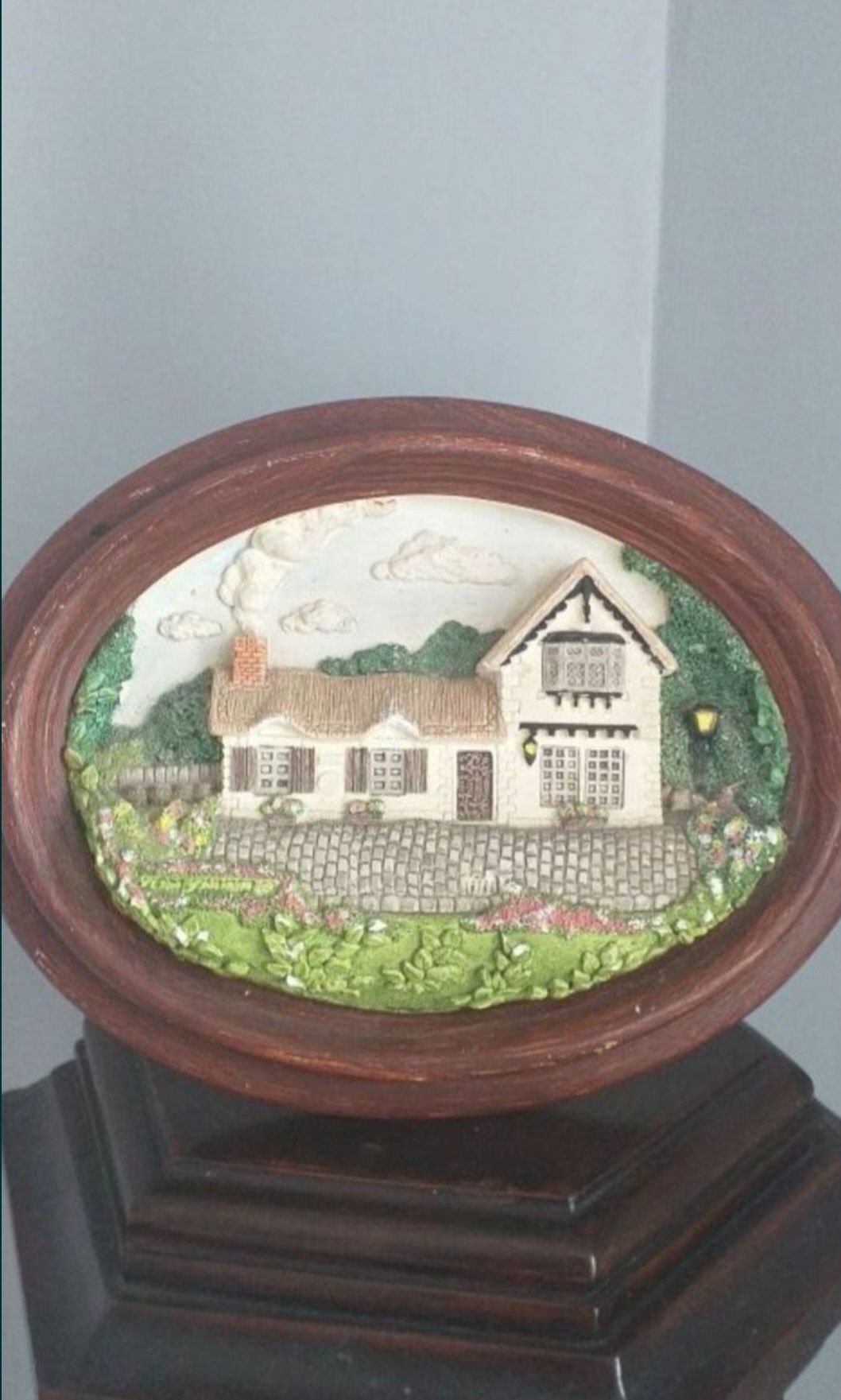 Tablou vechi decorativ din ceramică
