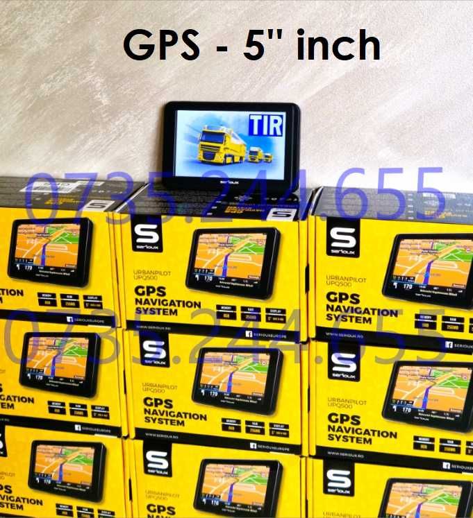 Navigatii GPS SERIOUX 5".pt. Truck,TIR,Camion,Auto. Nou. Garantie