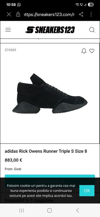 Vand adidas Rich Owens