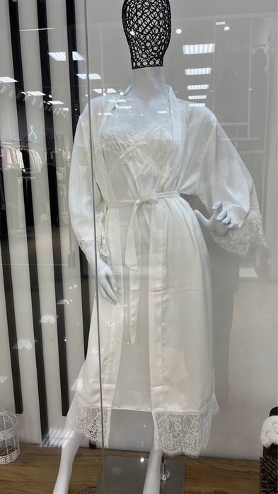 Белый пеньюар (подходит для свадебной фотосессий)