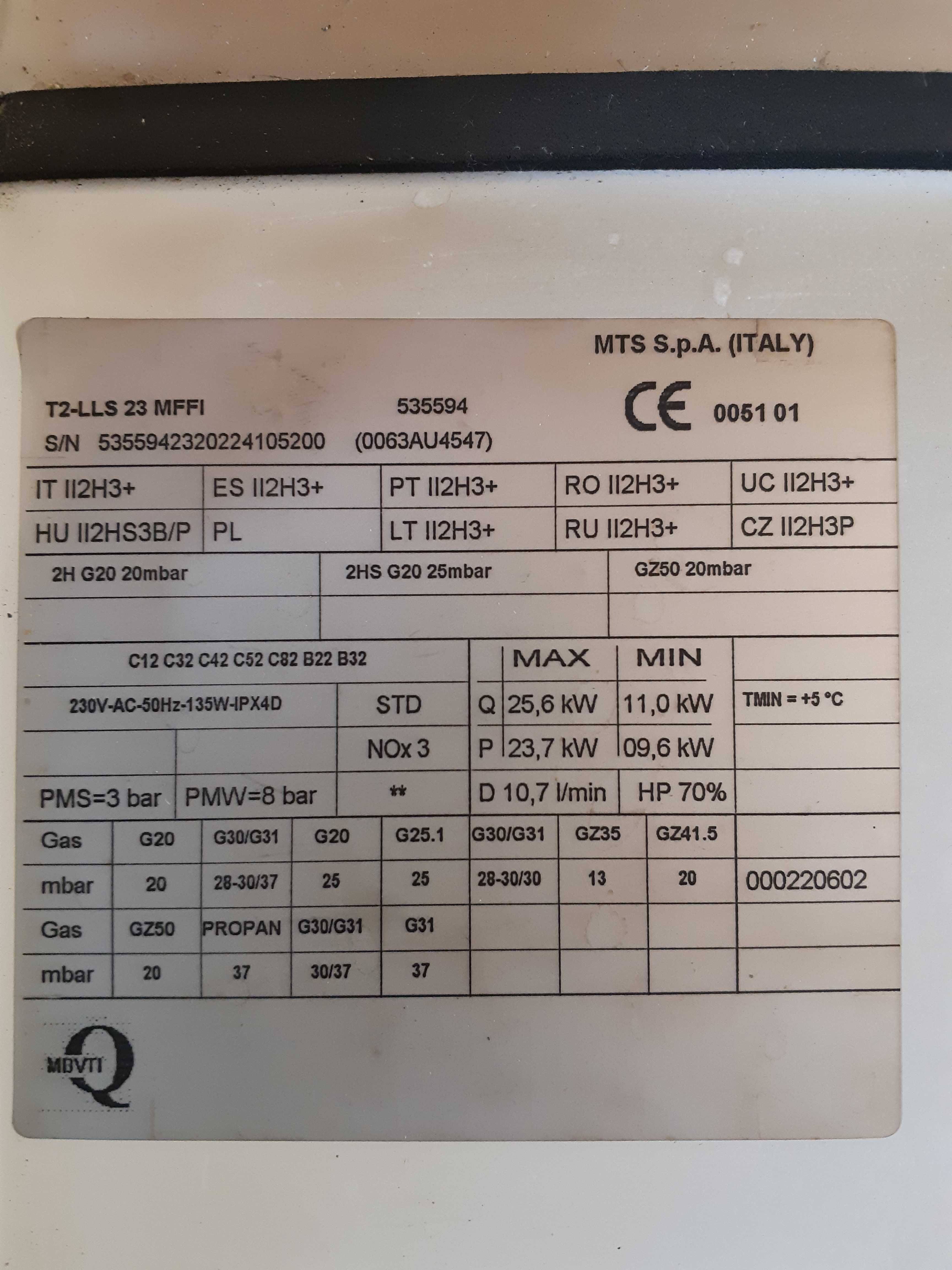 Piese de schimb centrala ARISTON T2 LLS 23 MFFI.