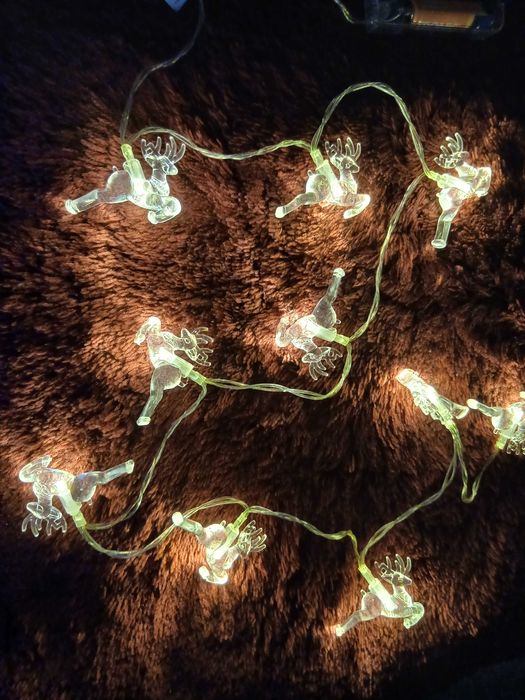 instalatie cu reni/stelute pentru brad/pom Craciun