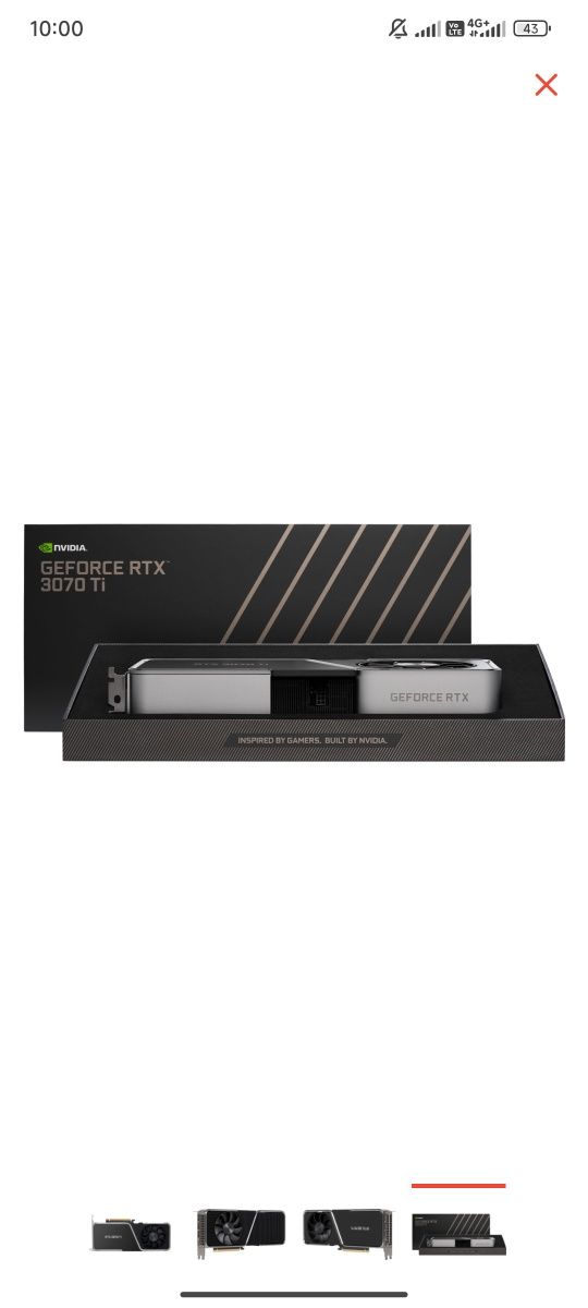 Продам Видеокарту NVIDIA GeForce RTX 3070 Ti Founders Edition 8GB
