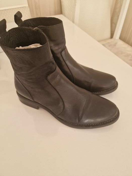 Ботинки чистая кожа