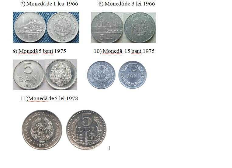 20 monede vechi 1943- 1978