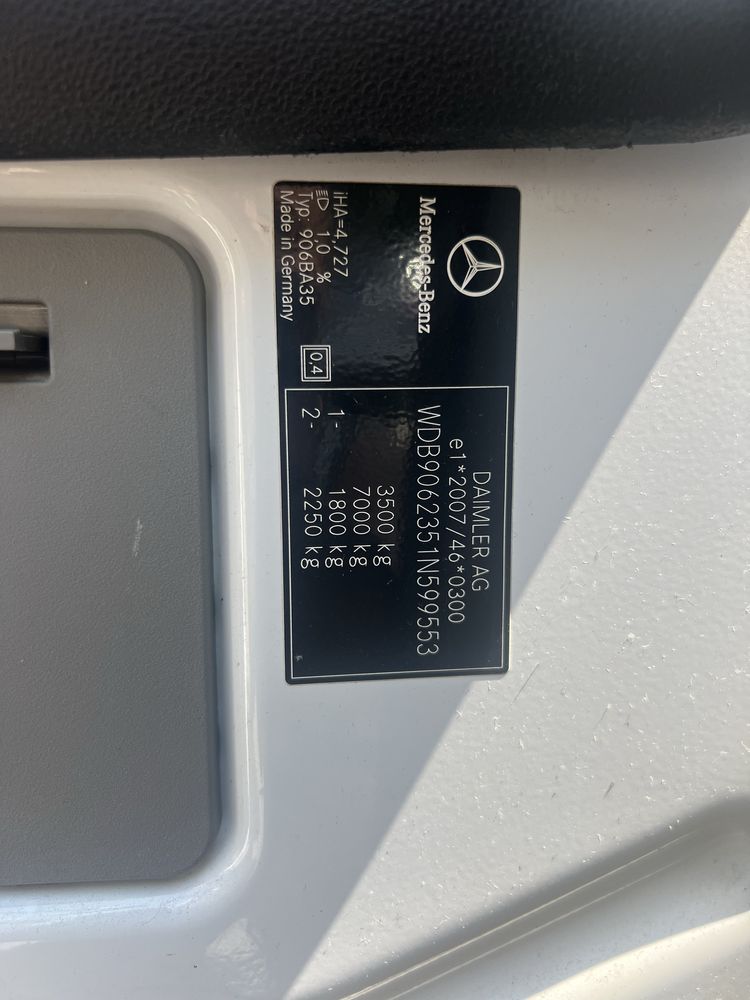 Mercedes Sprenter 316 7000 kg ansamlu de fabrica