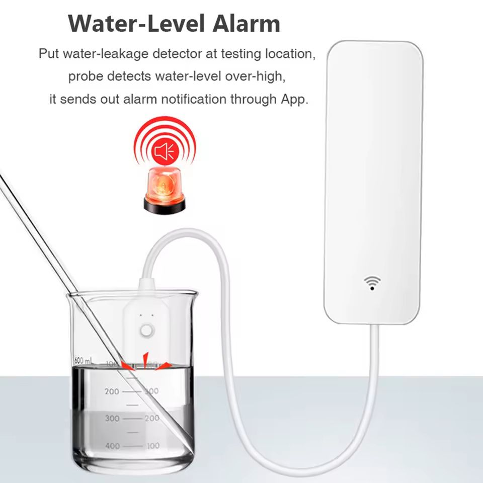 Tuya Smart WiFi или ZigBee НОВ Сензор за засичане теч/наводненение