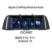 Navigatie BMW F10 F11 Android 13, CarPlay/AndroidAuto