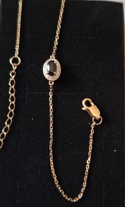 Bratara aur 14k diamante si safir