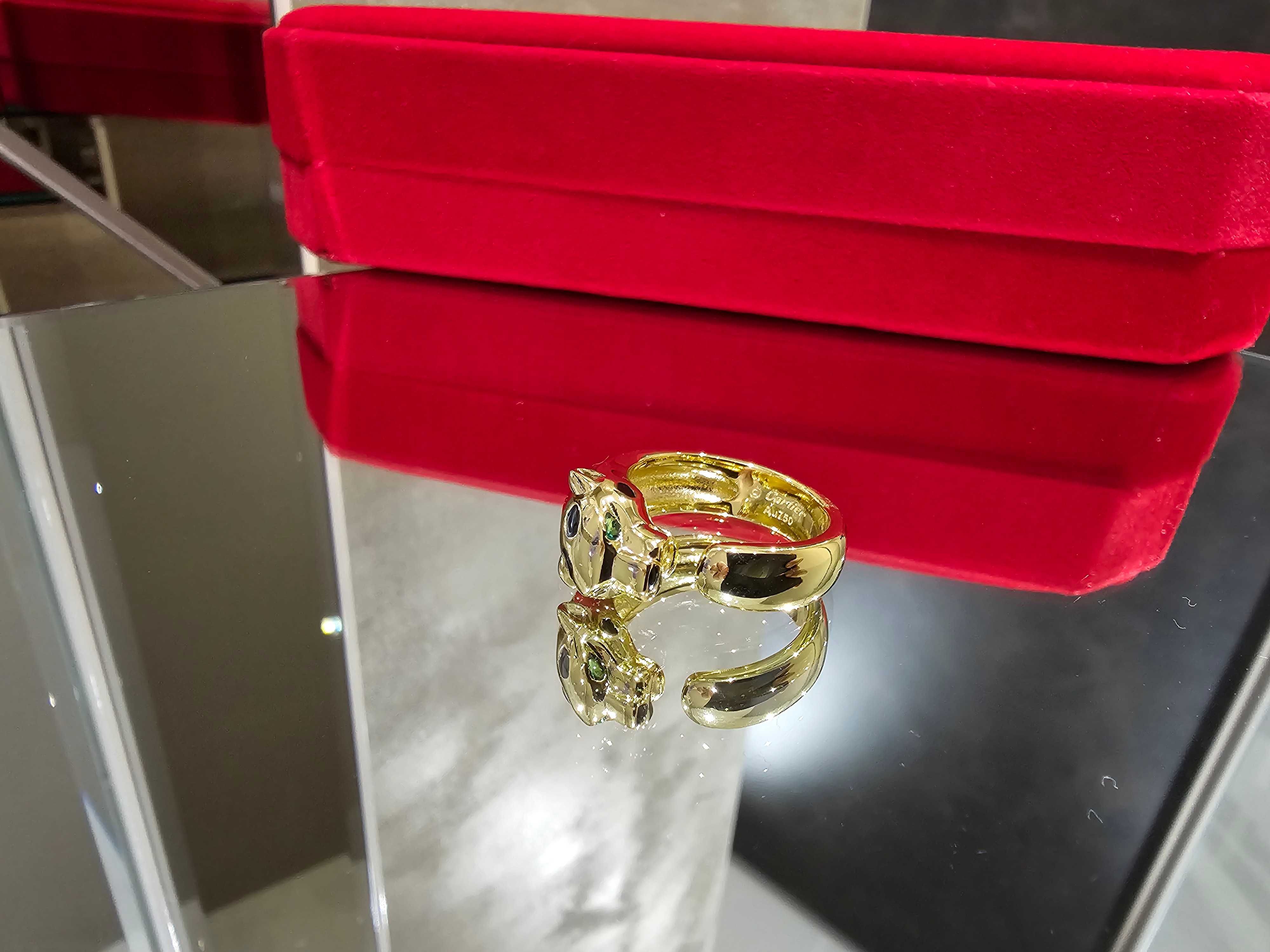 CARTIER Panthere de Cartier Gold Black Дамски Пръстен