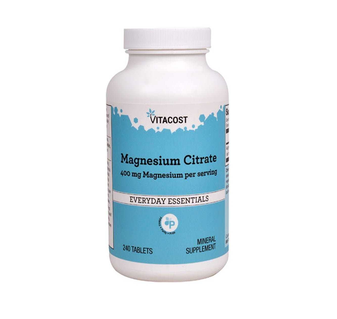 Магний Цитрат Vitacost Magnesium Citrate 400 мг/ 240 табл Америка