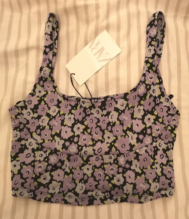 Crop top bustiera Zara