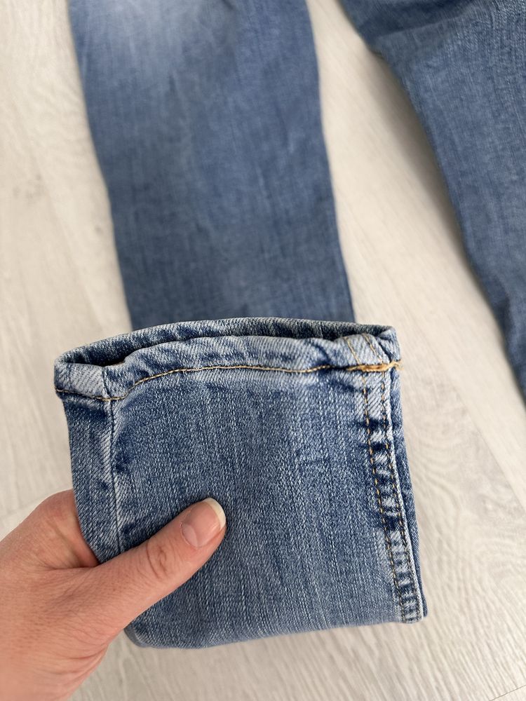 Дънки с висока талия skinny ZARA