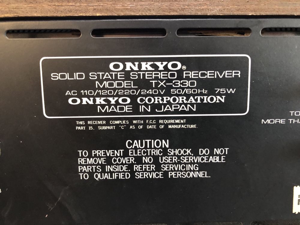 Onkyo TX-330 Vintage