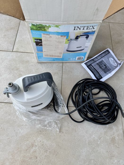 Intex - Pompa evacuare apa din piscina, 3595 l/h