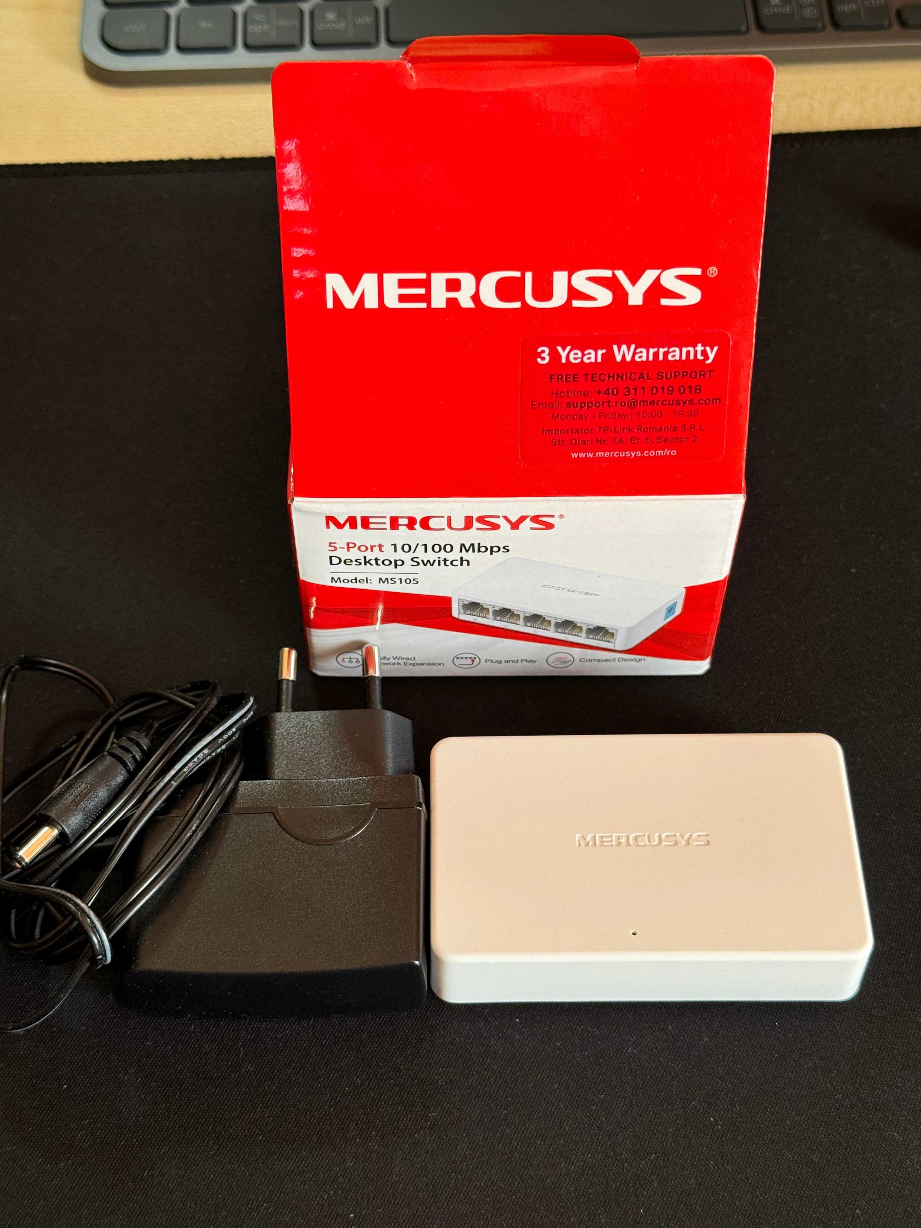 Switch Mercusys MS105 cu 5 porturi