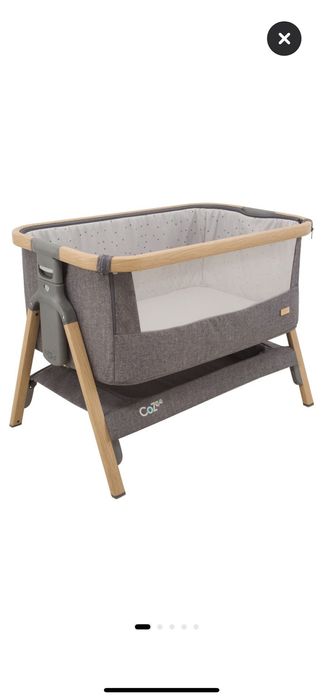 Tutti Bambini – Patut 2 in 1 co-sleeper CoZee Oak & Charcoal