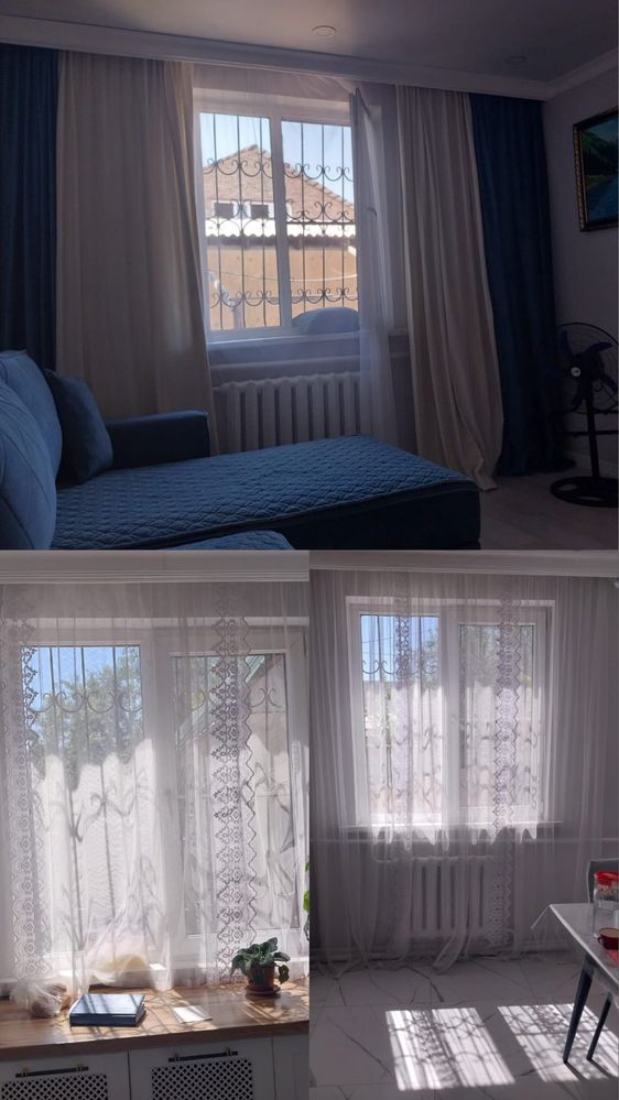 Комплект штор и тюля