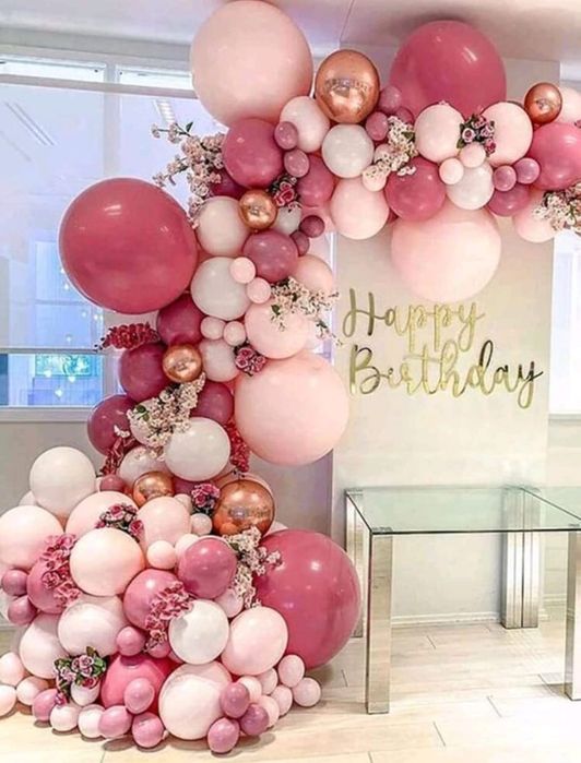Baloane pentru arcada roz