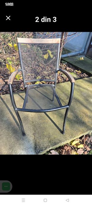 Scaune cadru metalic terasa.