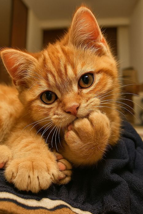 Рыжий кот ищет дом