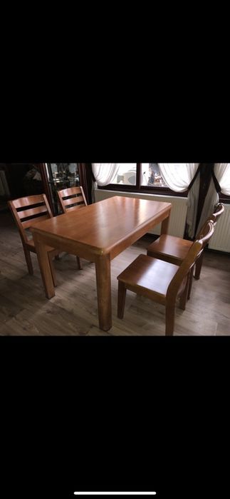 Комплект маса с 4 стола