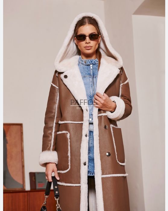 Натуральная дубленка, новая,  Турция