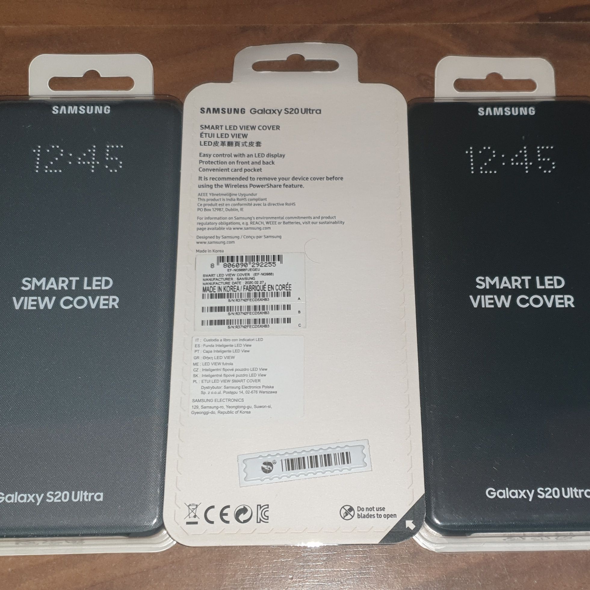 Husa flip activa originala Samsung Smart Led View Cover S20 Ultra 5G