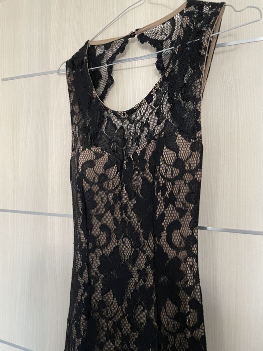 Rochie Ocazie tip Sirena, Dantela Neagra, S/36