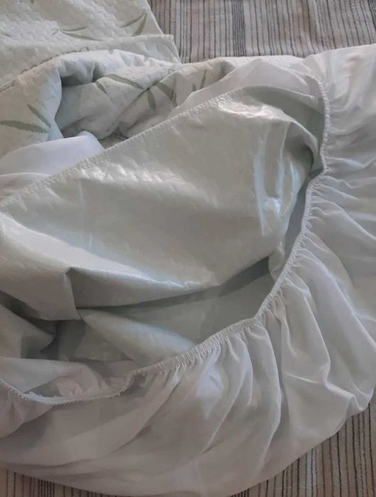 Нов бамбуков непромокаем протектор с ластик за матрак 160/200 см