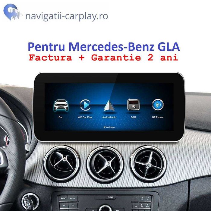 Ecran mare cu Apple CarPlay / Android Auto Mercedes Benz GLA X156